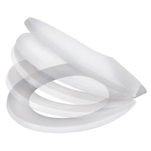 TASSILI Round Slow Close Plastic Toilet Seat