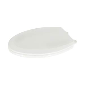 Siège de toilette allongé en bois à fermeture lente