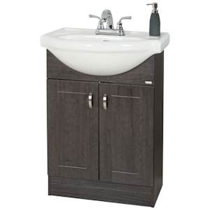 Meuble-lavabo Elsa gris 23 13/16 po TASSILI