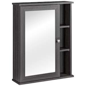 Pharmacie Elsa grise avec miroir 23 5/8 po x 29 1/2 po TASSILI