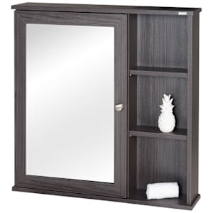 Pharmacie Elsa grise avec miroir 29 1/2 po x 29 1/2 po TASSILI
