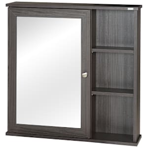 Pharmacie Elsa grise avec miroir 29 1/2 po x 29 1/2 po TASSILI