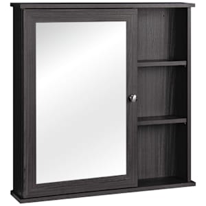Pharmacie Elsa grise avec miroir 29 1/2 po x 29 1/2 po TASSILI
