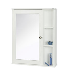 Pharmacie Elsa blanche avec miroir 23 5/8 po x 29 1/2 po TASSILI