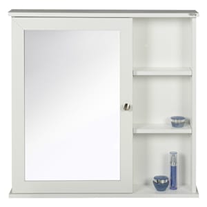 TASSILI Elsa Medicine Cabinet White with Mirror 29 1/2 in. x 29 1/2 in.