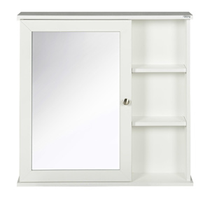 TASSILI Elsa Medicine Cabinet White with Mirror 29 1/2 in. x 29 1/2 in.
