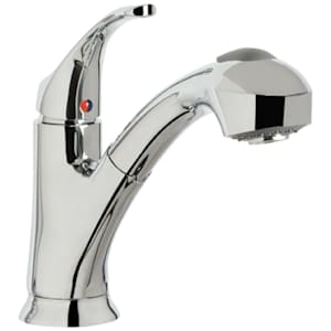 Robinet de cuisine à douchette rétractable 1 poignée Shelton chrome