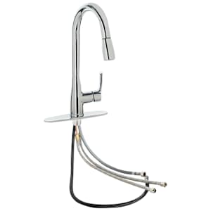 TASSILI Crizia 1-Handle Pull-Out Kitchen Faucet Chrome