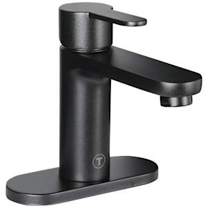 Robinet de lavabo 1 poignée Paolo noir TASSILI SUPRA