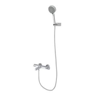 TASSILI Bianca Thermostatic Bathtub-Shower Faucet with Hand Shower Chrome