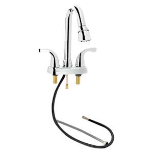 TASSILI SUPRA Nando 2-Handle Pull-Out Laundry Tub Faucet Chrome