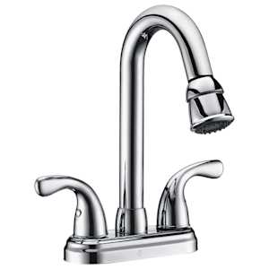 TASSILI SUPRA Nando 2-Handle Pull-Out Laundry Tub Faucet Chrome