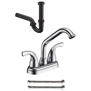TASSILI Otto 2-Handle Laundry Tub Faucet Chrome