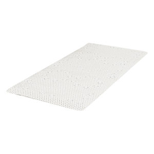 Tapis de bain blanc 17 po x 36 po