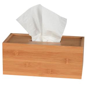 Boîte en bambou pour papiers-mouchoirs