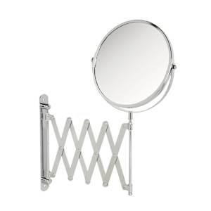 Miroir mural extensible de salle de bains chrome 6 3/4 po