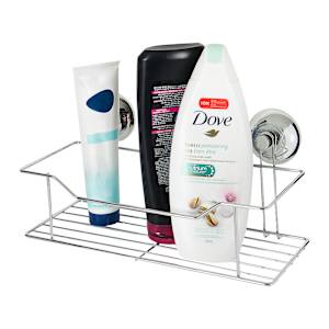 Suction Cup Shower Shelf Chrome