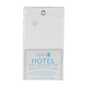 Fabric Shower Curtain White