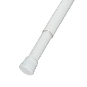 TASSILI Extendable Shower Curtain Rod White 39 3/4 in. to 72 in.