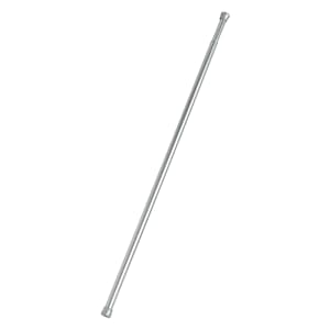 TASSILI Extendable Shower Curtain Rod Brushed Chrome 39 3/4 in. to 72 in.