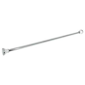 Extendable Shower Curtain Rod Chrome 42 in. to 72 in.