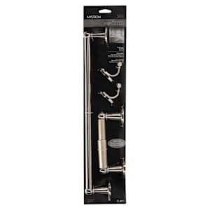 Accessoires de salle de bains Euro nickel brossé Ens/4