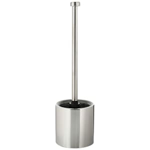 Brosse à toilette avec support en acier inoxydable chrome