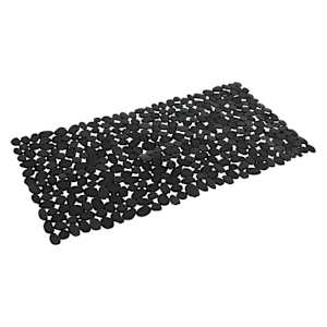 Black PVC Bath Mat 14 1/4 in. x 28 in.
