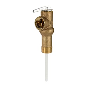 Temperature and Pressure Extended Shank Relief Valve 3/4 in.