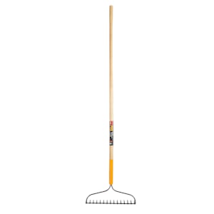 GARANT Pro 15-Tine Steel Bow Rake with Wooden Handle