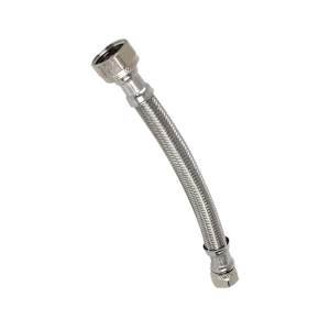 NEKTRA Faucet Braided Connector 1/2 in. x 3/8 in. x 6 in.