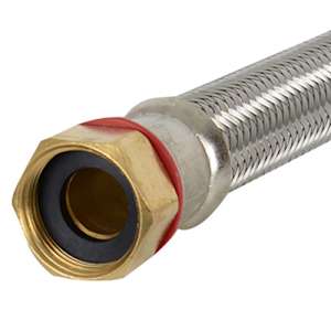 NEKTRA Water Heater Braided Connector 3/4 in. x 3/4 in. FPT x 18 in.