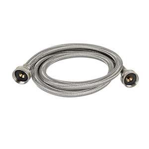 NEKTRA Washing Machine Braided Connector Hose 3/4 in. x 3/4 in. x 6 ft.