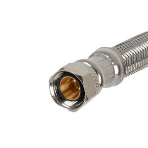 NEKTRA Faucet Braided Connector 1/2 in. x 3/8 in. x 12 in.