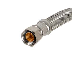 NEKTRA Ice Machine Braided Connector 1/4 in. x 1/4 in. x 144 in.