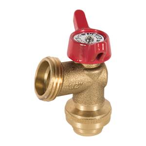 Push Brass Sediment Ball Valve Angled