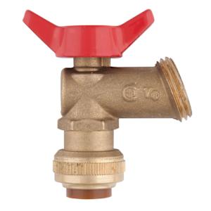 Push Brass Sediment Ball Valve Angled