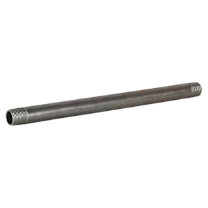 Black Steel Nipple 1/2 in. x 12 in.