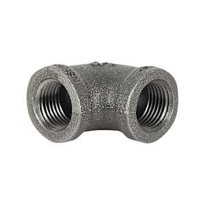 Black Steel 90° Elbow Fitting 1/2 in. (FxF)