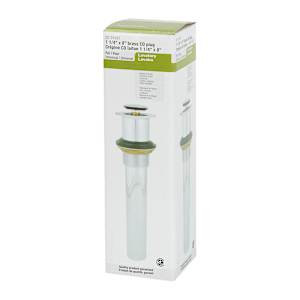 Sink Pop-Out Plug 1 1/4 in. X 8 in. W/O Overflow Chrome