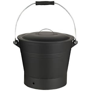 Ash Bucket with Cover 10 5/8 in.