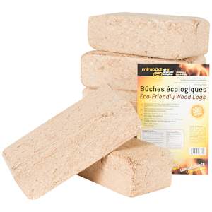Bûches écologiques Mirabûches 3,75 lb Pqt/6