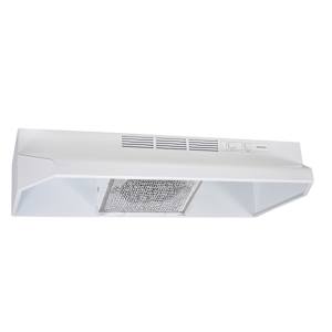 Hotte de cuisine BU2, 30 po blanche 210 pi³/min