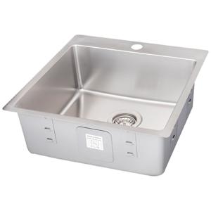 Single Bowl Kitchen Sink Stainless Steel 19 3/4 in. x 20 in.