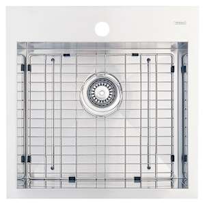 Évier de cuisine simple Xaya en acier inoxydable 20 po x 20 po TASSILI SUPRA