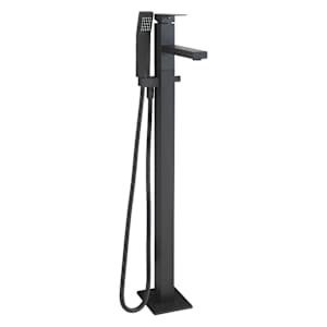 TASSILI SUPRA Tolomeo 1-Handle Freestanding Bathtub Faucet with Hand Shower Black