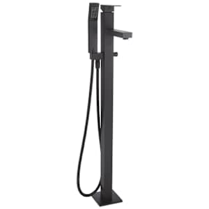 TASSILI SUPRA Tolomeo 1-Handle Freestanding Bathtub Faucet with Hand Shower Black