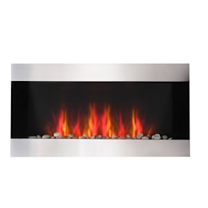 Flat Wall-Mounted Electric Fireplace 35 3/4 in.