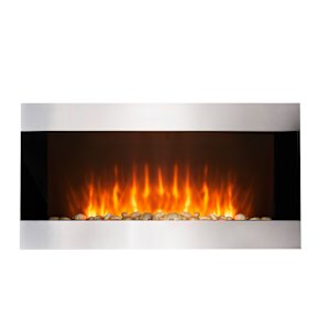 Flat Wall-Mounted Electric Fireplace 35 3/4 in.