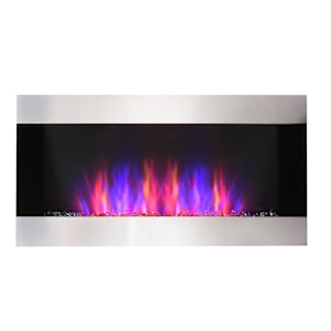 Flat Wall-Mounted Electric Fireplace 35 3/4 in.